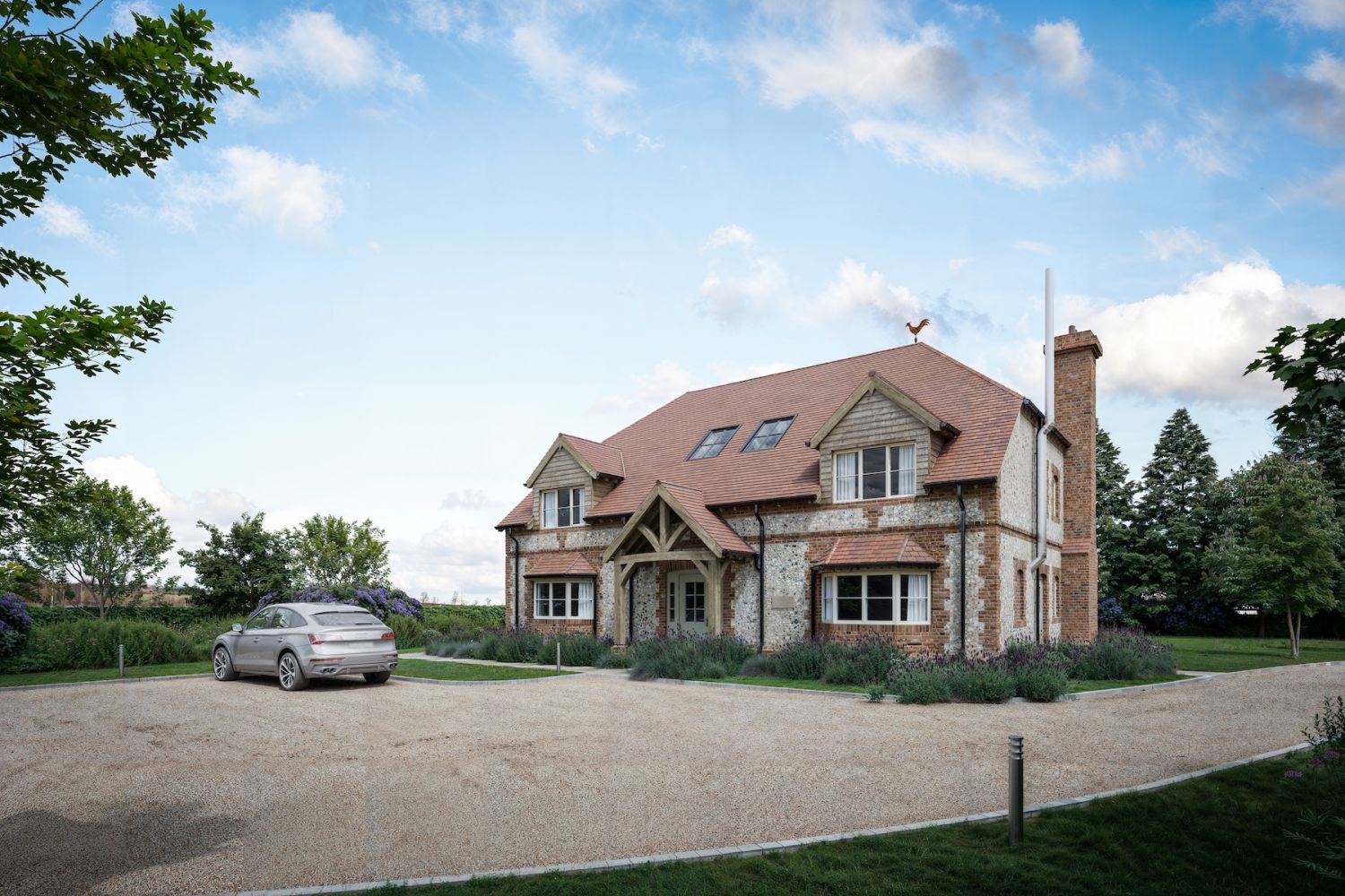 Skippets Stables self-build farmhouse CGI in Chilton, Oxfordshire