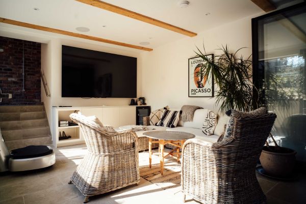 architectural photographer oxford pool extension bifold doors